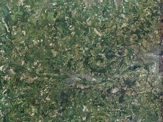 West Berkshire, England - Great Britain. High-res satellite. No legend