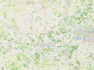 West Berkshire, England - Great Britain. OSM. No legend