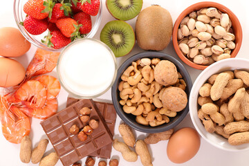selection of allergy food