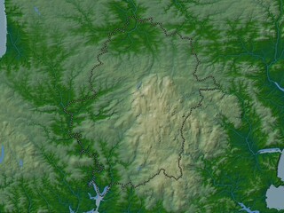 West Devon, England - Great Britain. Physical. No legend