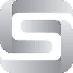 Letter S Logo Cube 3D 