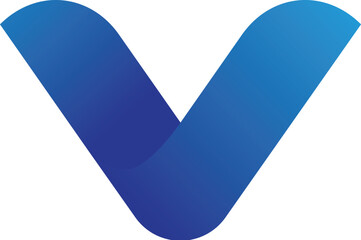 Letter V Logo Modern Technology