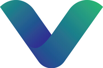 Letter V Logo Modern Technology