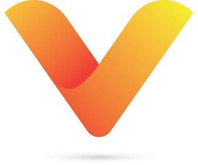 Letter V Logo Modern Technology