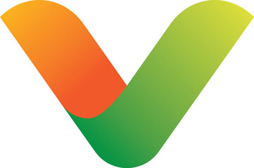 Letter V Logo Modern Technology