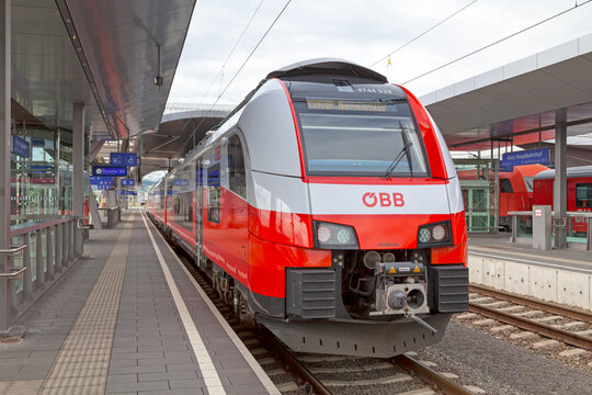 OBB train of the Cityjet at Graz main station