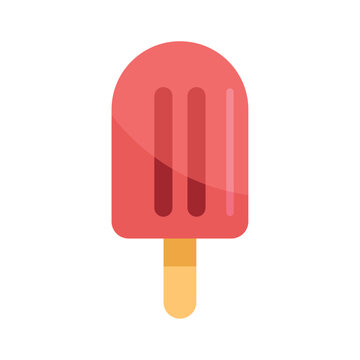 Red Ice Cream On Stick