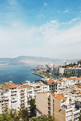Beautiful view of Izmir city from above