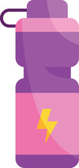 Flat icon design of energy bottle symbol