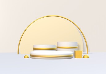podium, stage, pedestal, product display, display, gold