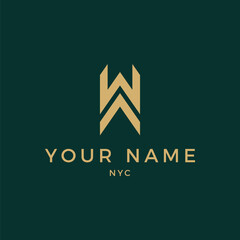 Minimalist Modern WA Logo Luxury 