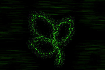 Realistic Colorful bokeh sparkle light effects on black background	
