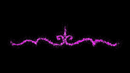 Realistic Colorful bokeh sparkle light effects on black background	
