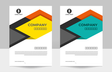 business brochure cover design or annual report and company profile cover and booklet cover design template