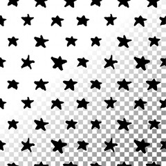 Naklejka premium Transparent seamless hand drawn pattern