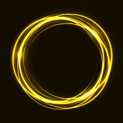 Glowing circle frame