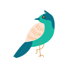 blue pigeon cute design
