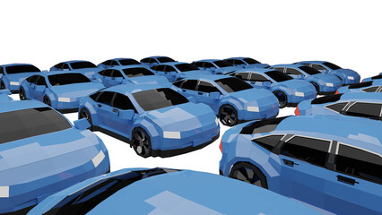 3d rendered illustration of a car