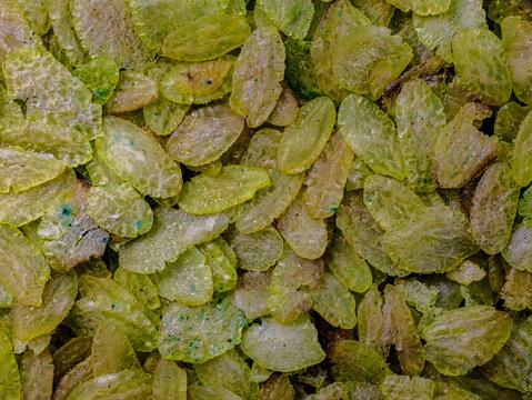 Vietnamese Green Rice Flakes (grilled rice). It is made from unripen sticky rice. rice been toasted to bring out its delicate flavor.