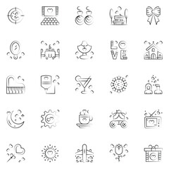 A set pack of Love icons set. The collection includes for mobile app. web design. in a moment of celebration. Valentine's Day.