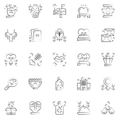 Fototapeta premium Set of friendship icons. Vector Illustration