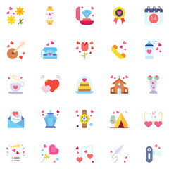 Fototapeta na wymiar Love icons pack. Love symbols collection. Graphic icons element.