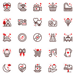 friendship Icons bundle. Vector illustration