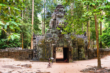 The Gopura at the Ta Som Temple site, Cambodia