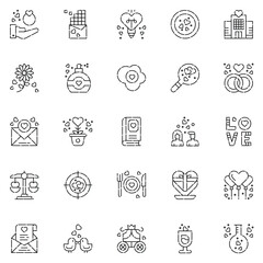 friendship Icons bundle. Vector illustration