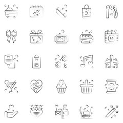 A set pack of Love icons set. The collection includes for mobile app. web design. in a moment of celebration. Valentine's Day.