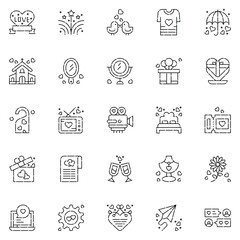 friendship Icons bundle. Vector illustration