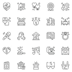 friendship Icons bundle. Vector illustration