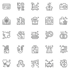 Fototapeta premium Set of friendship icons. Vector Illustration