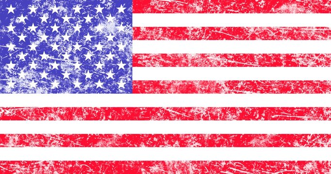 USA flag background. Waving American flag