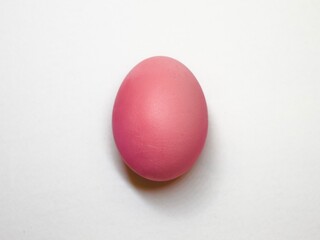 easter eggs on white background
