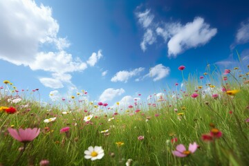 Fototapeta premium wiese mit blumen, Generative AI, Generativ, KI
