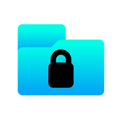 folder icon with lock