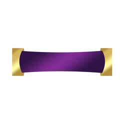 purple gold banner and bottom bar