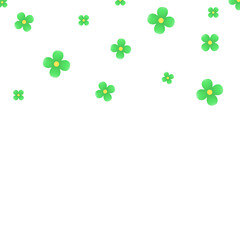 green flower confetti party