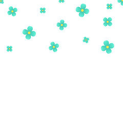 green flower confetti party