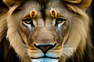 portrait of a lion