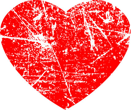 red grunge textured effect heart svg vector cutfile for cricut , eps vector file , Ai vector file and jpeg image in zip compressed file t shirt banner design 