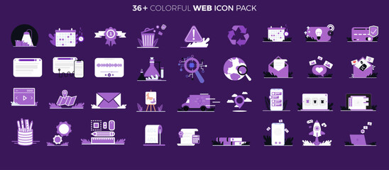 Mega colorful Businesses icon pack