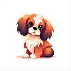 Colorful Adorable Dog