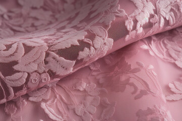 pink silk scarf and fabric, ai generative