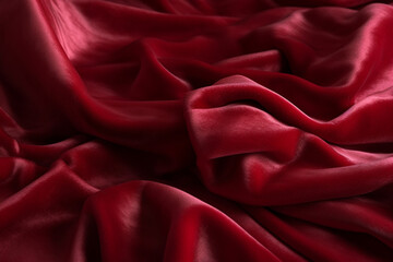 Obraz premium red silk background, ai generative