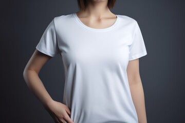 white women t shirt mockup