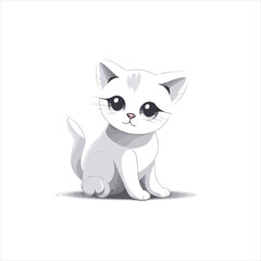 Vector Art Of A Adorable Cat