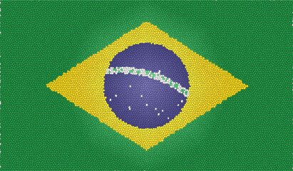 Brazil textured flag