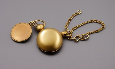 Fototapeta na wymiar golden necklace and earrings